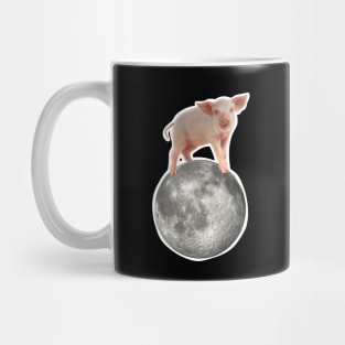 Moonwalking Pig on the Moon Mug